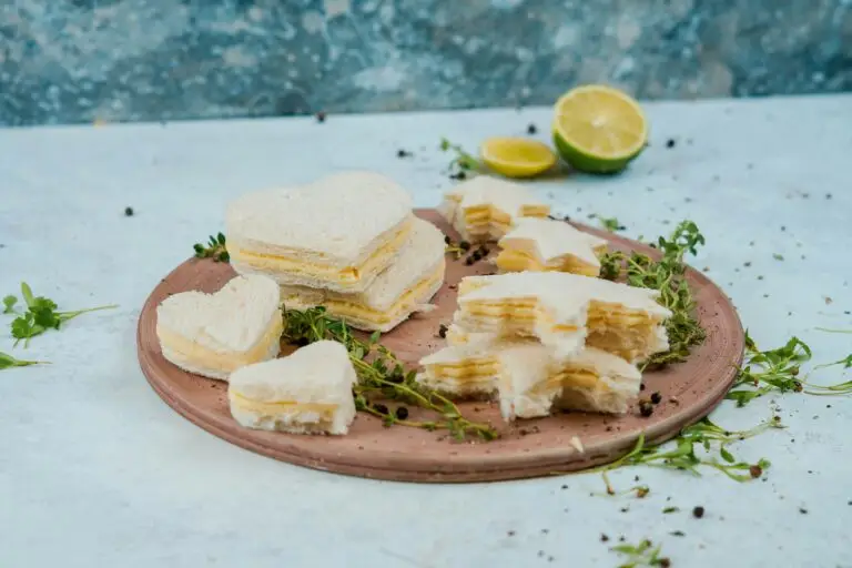 A toddler favourite - cheese sandwiches cut into hearts and stars